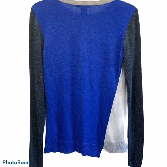 VERTICAL design color block crewneck sweater sizeS - Picture 2 of 7